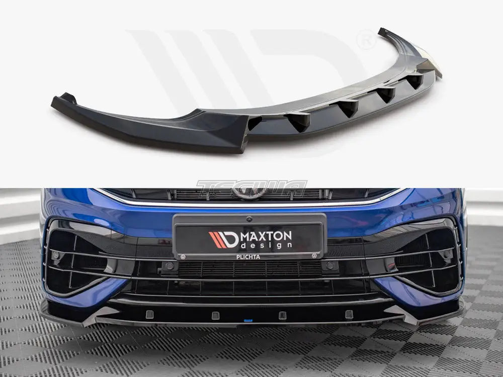 Maxton Design Front Splitter V.2 Volkswagen Tiguan R R-line MK2 Facelift 2020-