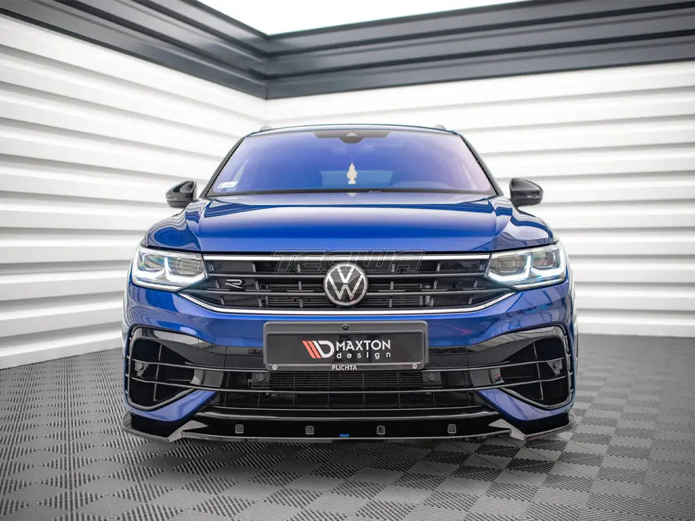 Maxton Design Front Splitter V.2 Volkswagen Tiguan R R-line MK2 Facelift 2020-