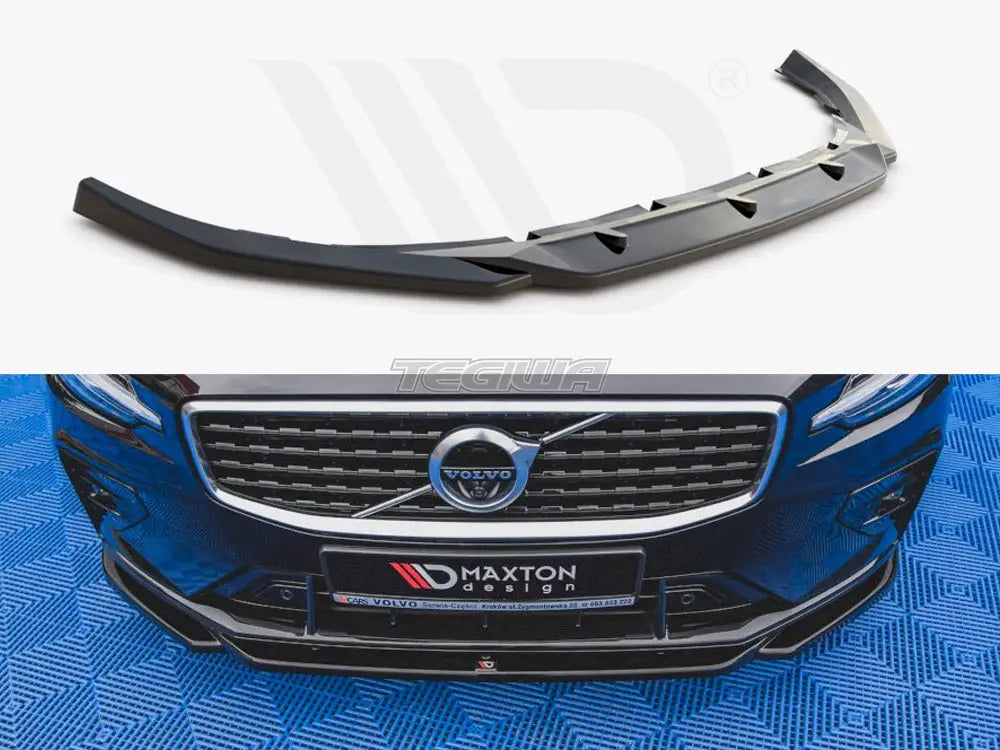 Maxton Design Front Splitter V.2 Volvo S60 V60 R-design MK3 2018-