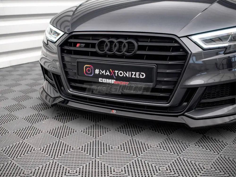 Maxton Design Front Splitter V.3 Audi S3 Sportback 8V Facelift