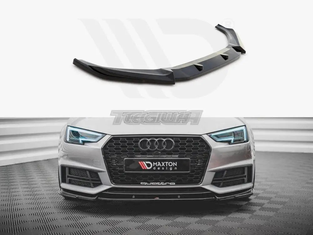 Maxton Design Front Splitter V.3 Audi S4 A4 S-line B9 15-19