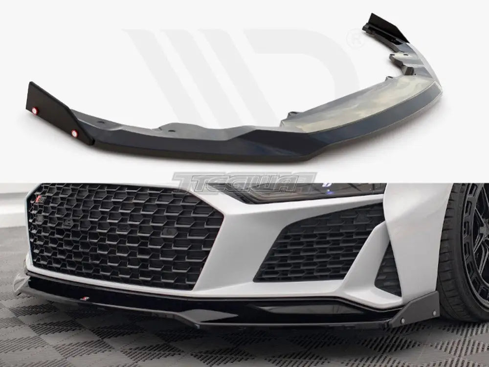 Maxton Design Front Splitter V.3 + Flaps Audi R8 Mk2 Facelift