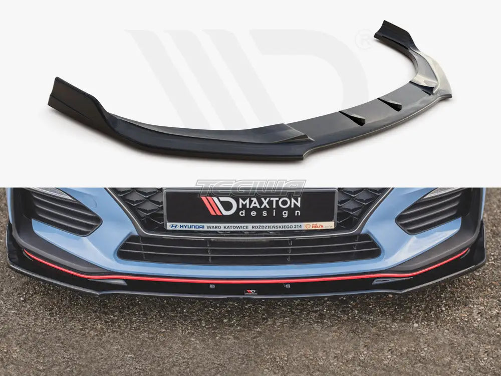 Maxton Design Front Splitter V.3 Hyundai I30 N MK3 Hatchback Fastback 17-20