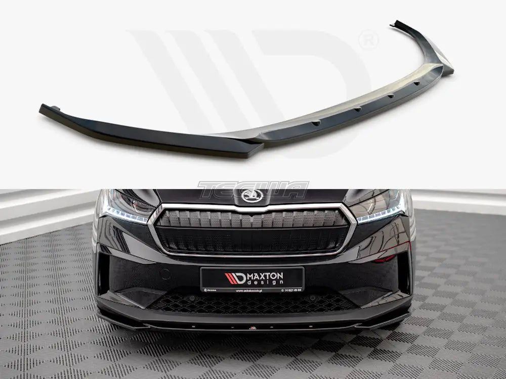 Maxton Design Front Splitter V.3 Skoda Enyaq IV 2020-