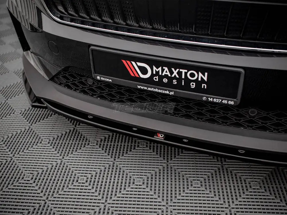 Maxton Design Front Splitter V.3 Skoda Enyaq IV 2020-