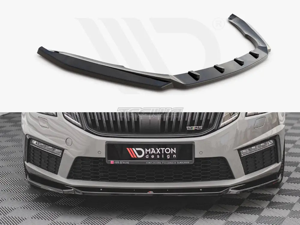 Maxton Design Front Splitter V.3 Skoda Octavia RS MK3 Facelift 16-19