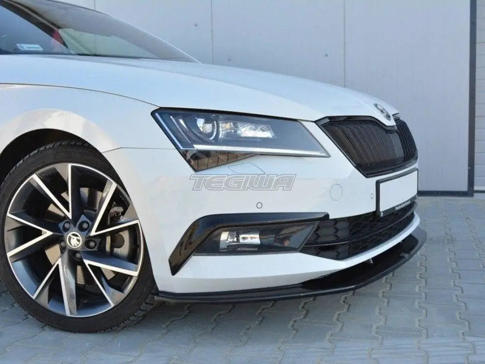 Maxton Design Front Splitter V.3 Skoda Superb III