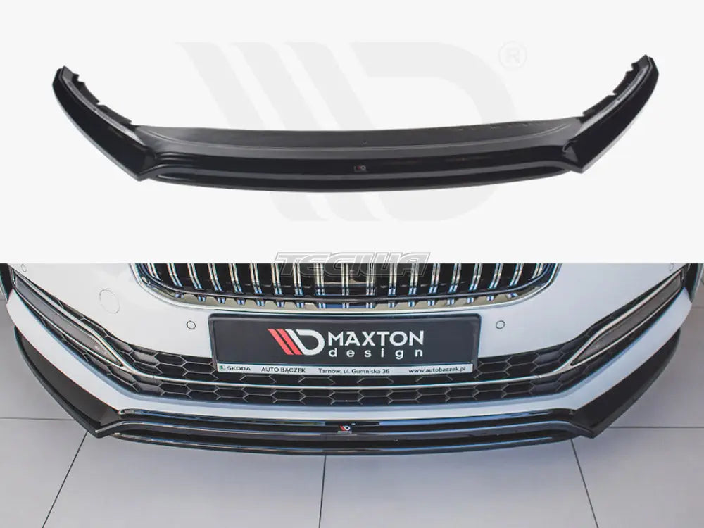 Maxton Design Front Splitter V.3 Skoda Superb MK3 FL 2019-