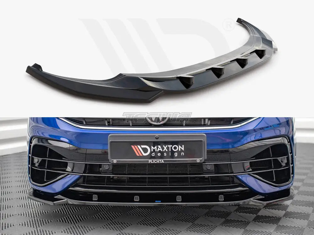 Maxton Design Front Splitter V.3 Volkswagen Tiguan R R-line MK2 Facelift 2020-