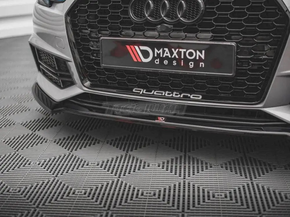 Maxton Design Front Splitter V.4 Audi S4 A4 S-line B9 15-19