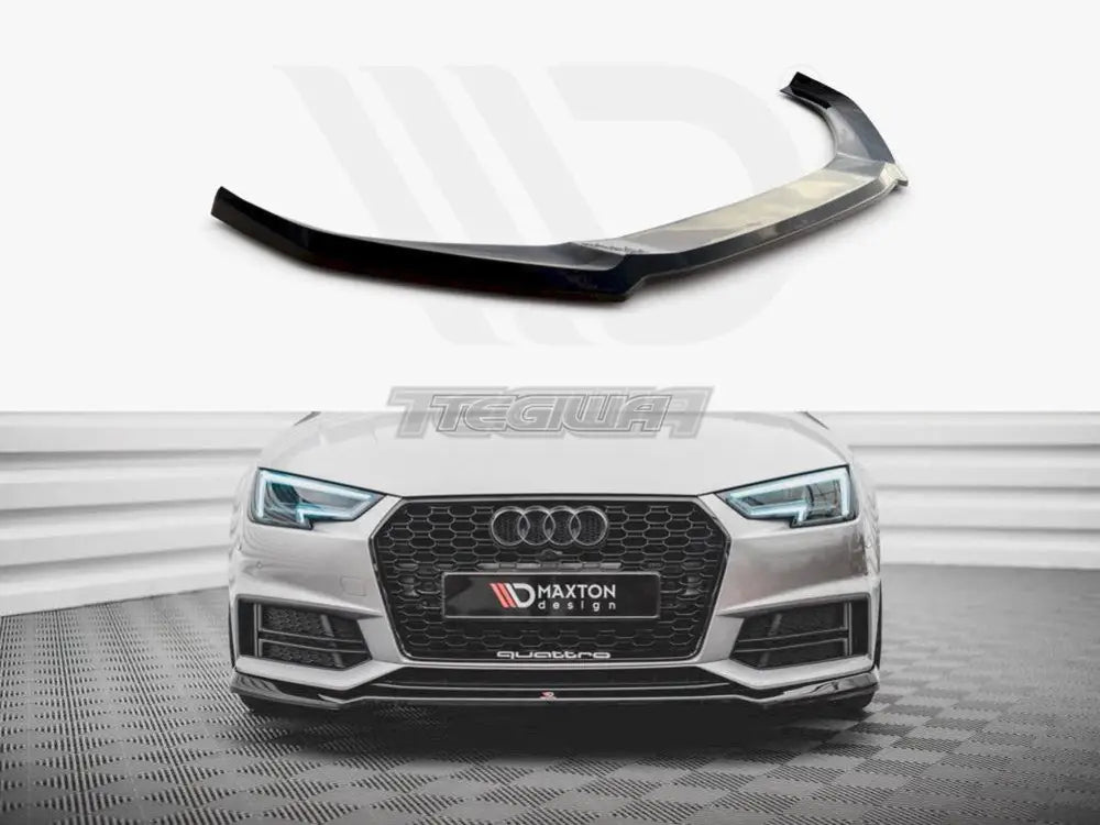 Maxton Design Front Splitter V.4 Audi S4 A4 S-line B9 15-19