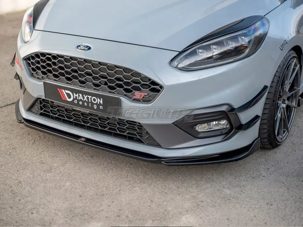 Maxton Design Front Splitter V.4 Ford Fiesta MK8 ST ST-Line 2017-