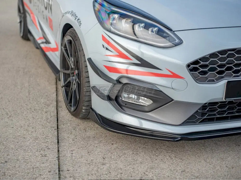 Maxton Design Front Splitter V.4 Ford Fiesta MK8 ST ST-Line 2017-