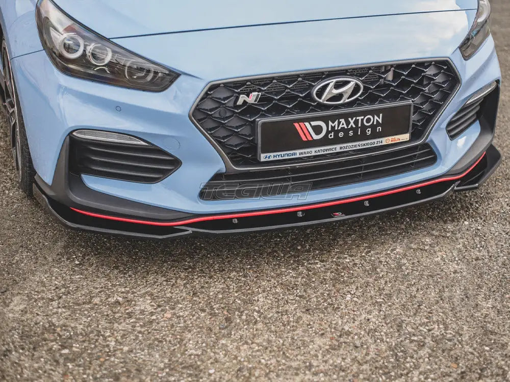 Maxton Design Front Splitter V.4 Hyundai I30 N MK3 Hatchback Fastback 17-20