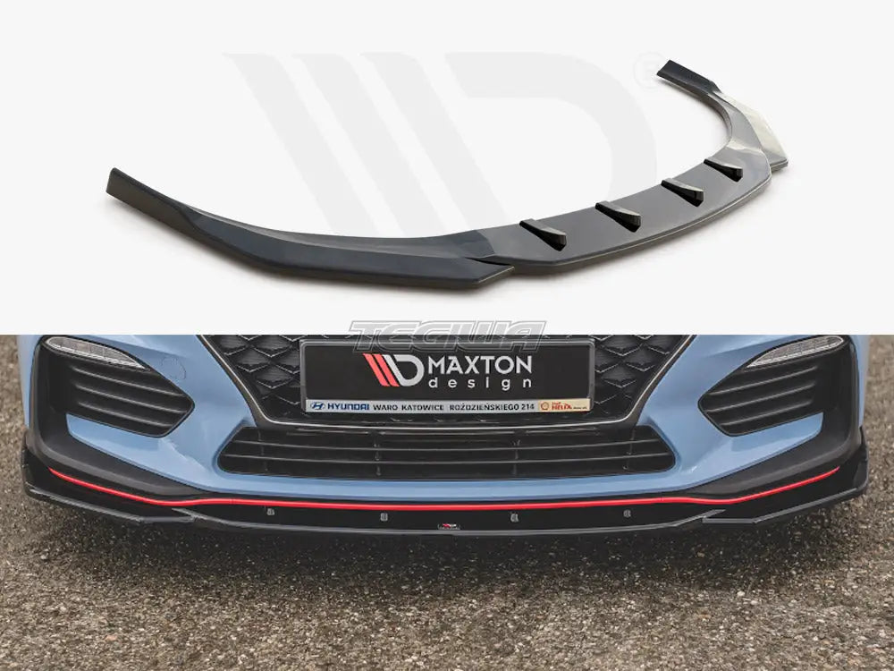 Maxton Design Front Splitter V.4 Hyundai I30 N MK3 Hatchback Fastback 17-20