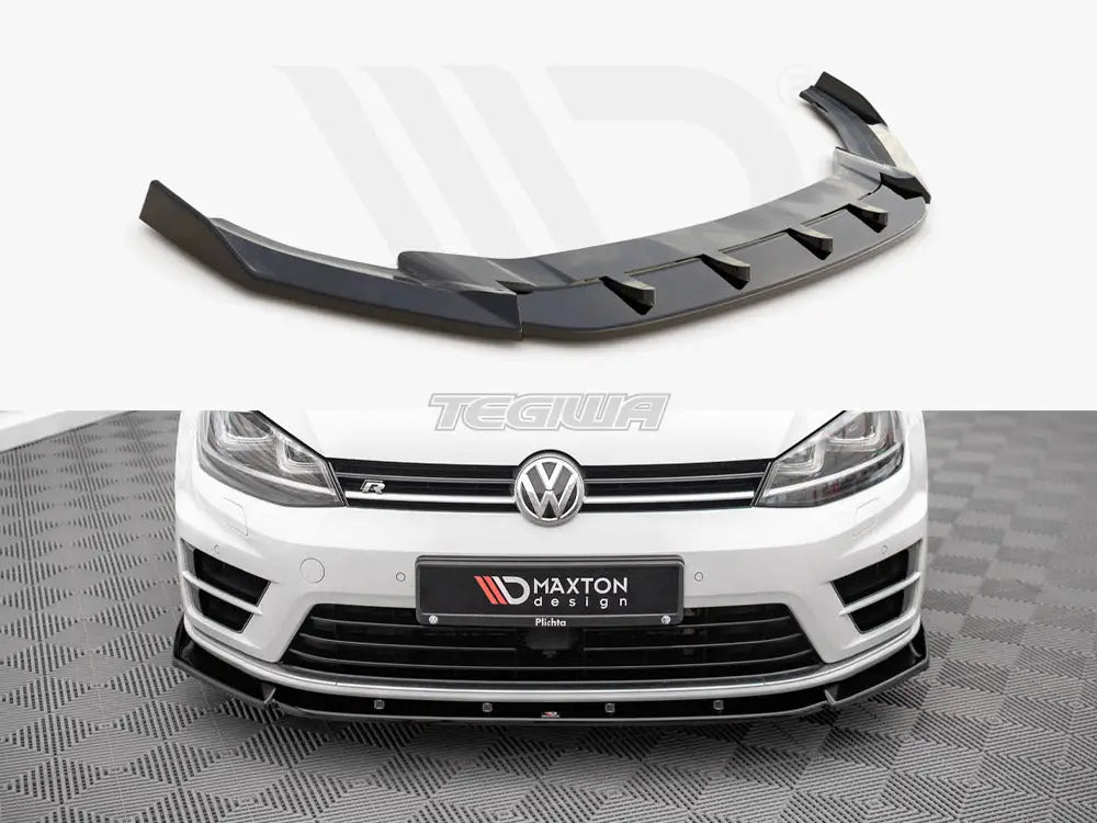 Maxton Design Front Splitter V.4 Volkswagen Golf R MK7 13-16