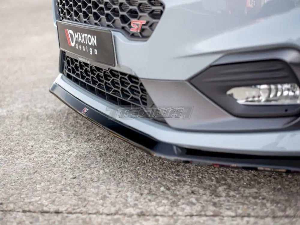 Maxton Design Front Splitter V.5 Ford Fiesta MK8 ST ST-Line 2017-