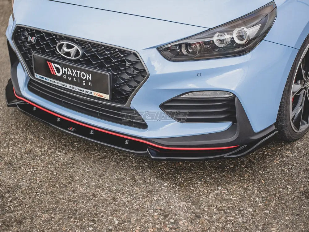 Maxton Design Front Splitter V.5 Hyundai I30 N MK3 Hatchback Fastback 17-20