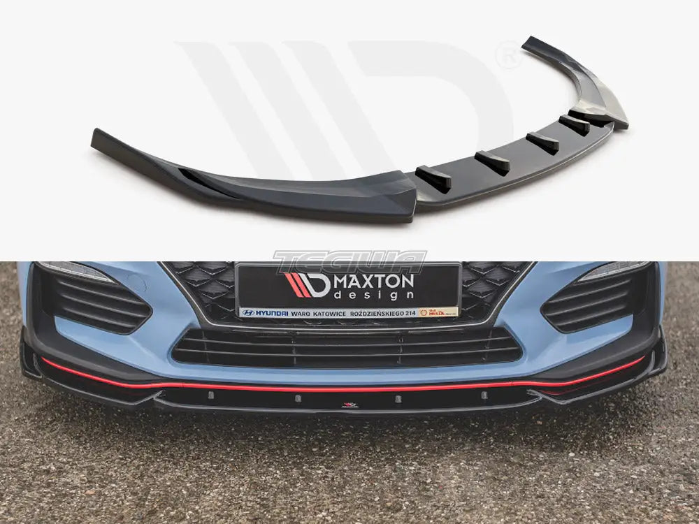 Maxton Design Front Splitter V.5 Hyundai I30 N MK3 Hatchback Fastback 17-20