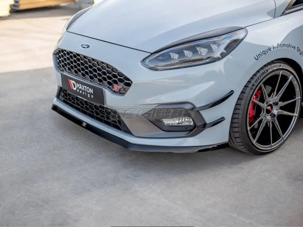 Maxton Design Front Splitter V.6 Ford Fiesta MK8 ST ST-Line 2017-