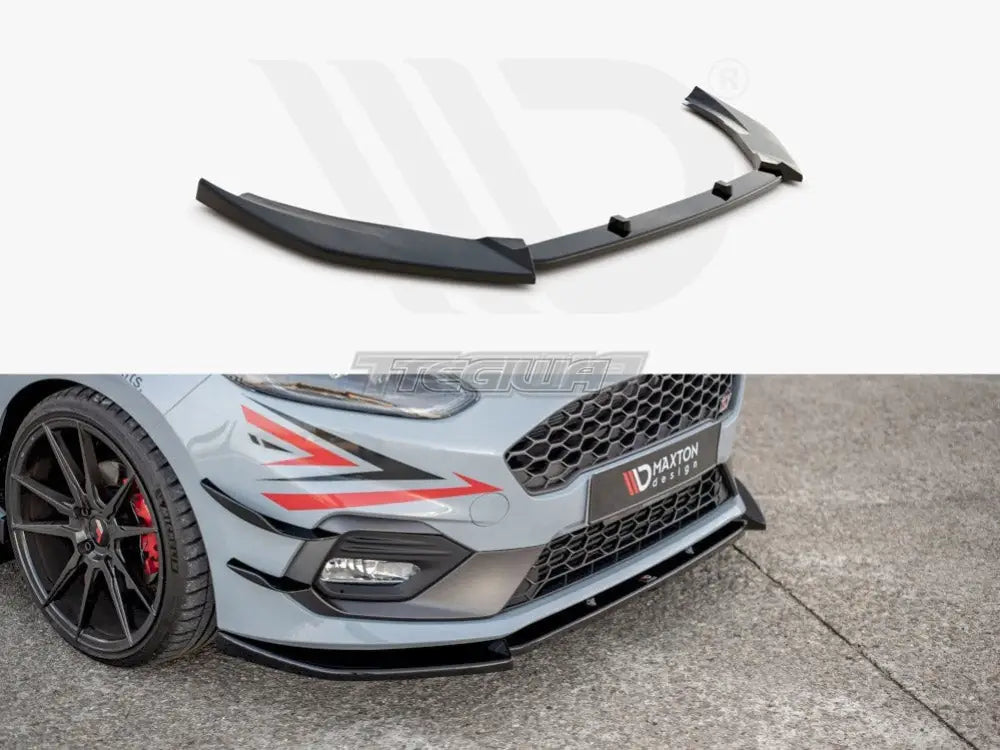 Maxton Design Front Splitter V.7 Ford Fiesta MK8 ST ST-Line 2017-