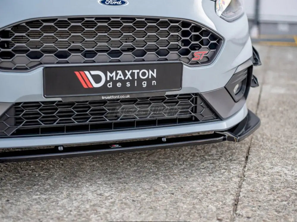 Maxton Design Front Splitter V.7 Ford Fiesta MK8 ST ST-Line 2017-