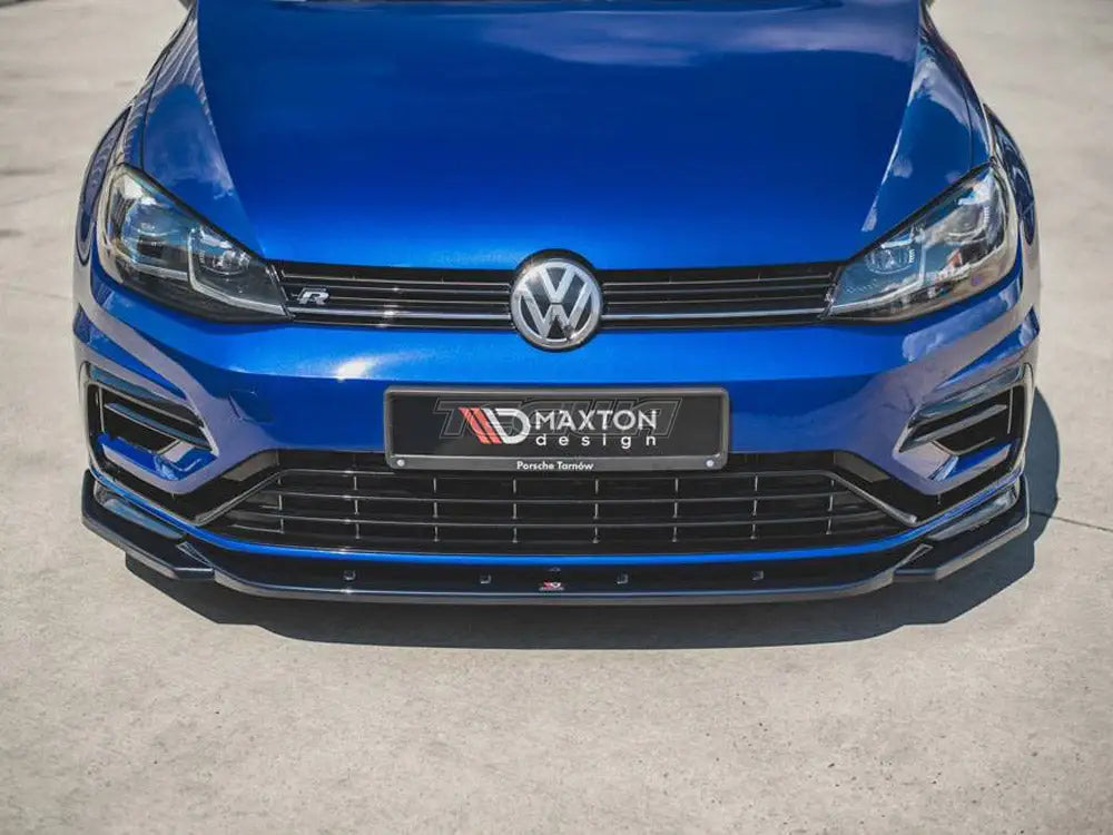 Maxton Design Front Splitter V.9 Volkswagen Golf R 7.5 01-20