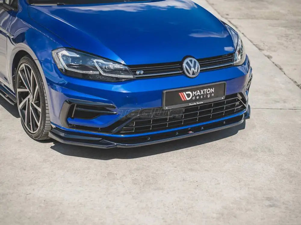 Maxton Design Front Splitter V.9 Volkswagen Golf R 7.5 01-20