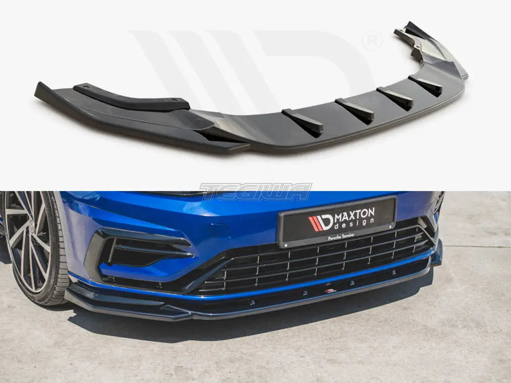 Maxton Design Front Splitter V.9 Volkswagen Golf R 7.5 01-20