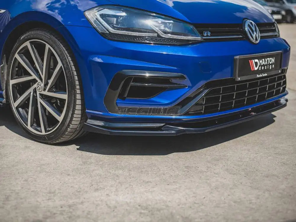 Maxton Design Front Splitter V.9 Volkswagen Golf R 7.5 01-20