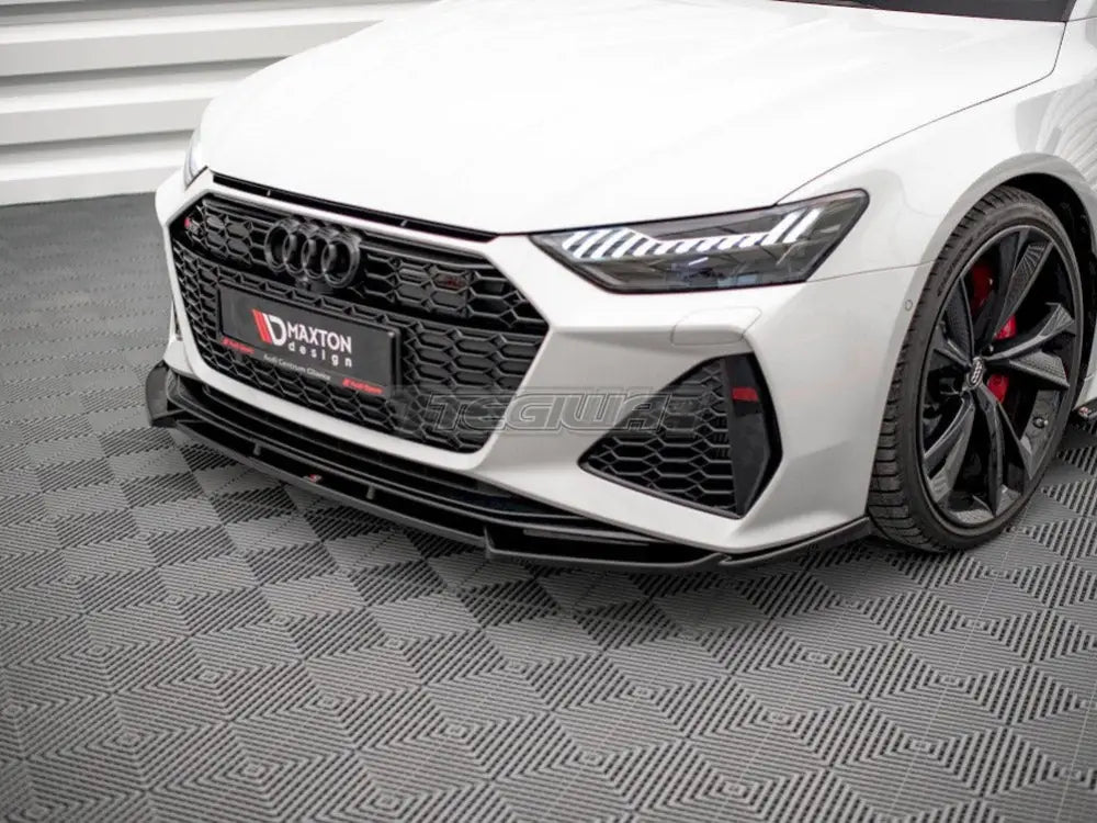 Maxton Design Front Splitter V1 Audi RS6 C8 RS7 C8 2019-