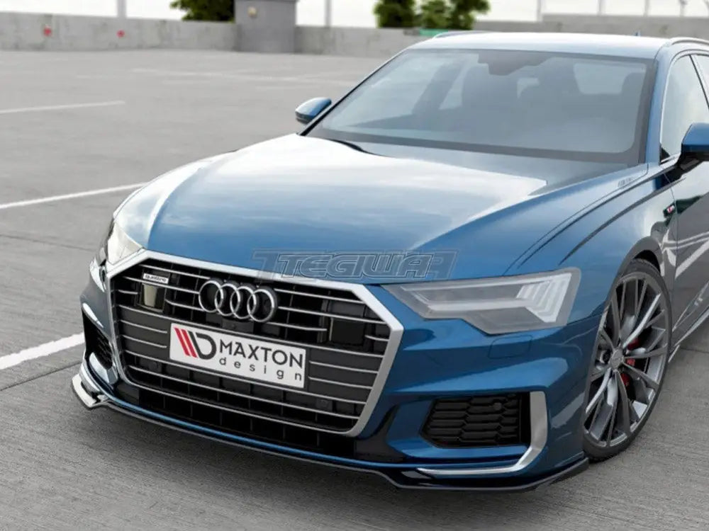 Maxton Design Front Splitter V1 Audi S6 A6 S-line C8 2019-