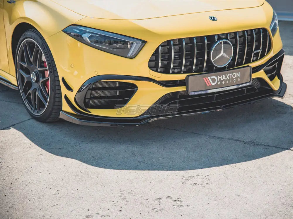 Maxton Design Front Splitter V1 Mercedes-amg A45 S W177 2019-