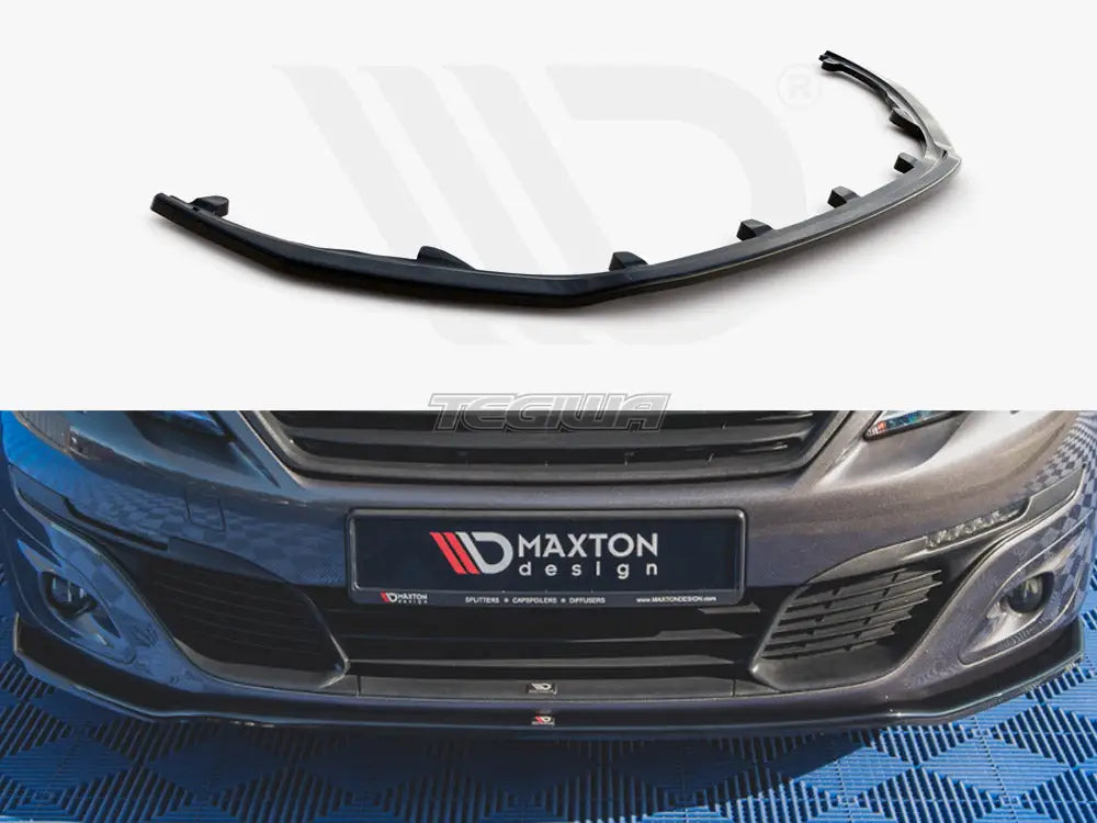 Maxton Design Front Splitter V1 Peugeot 308 MK2 Facelift 2017-