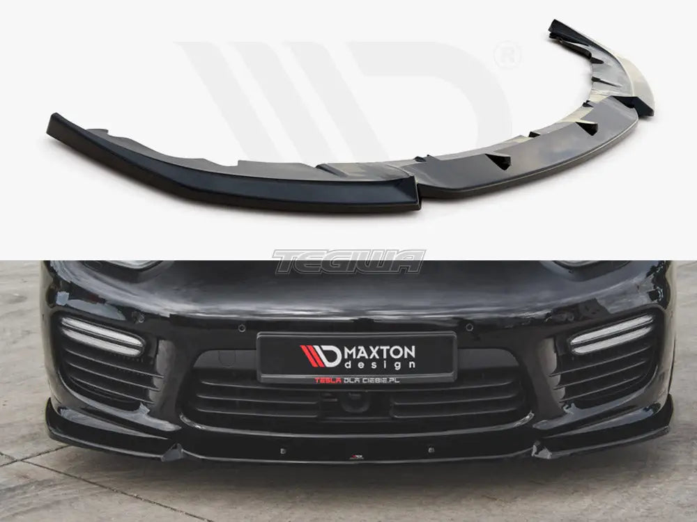 Maxton Design Front Splitter V1 Porsche Panamera Turbo 970 Facelift 13-16