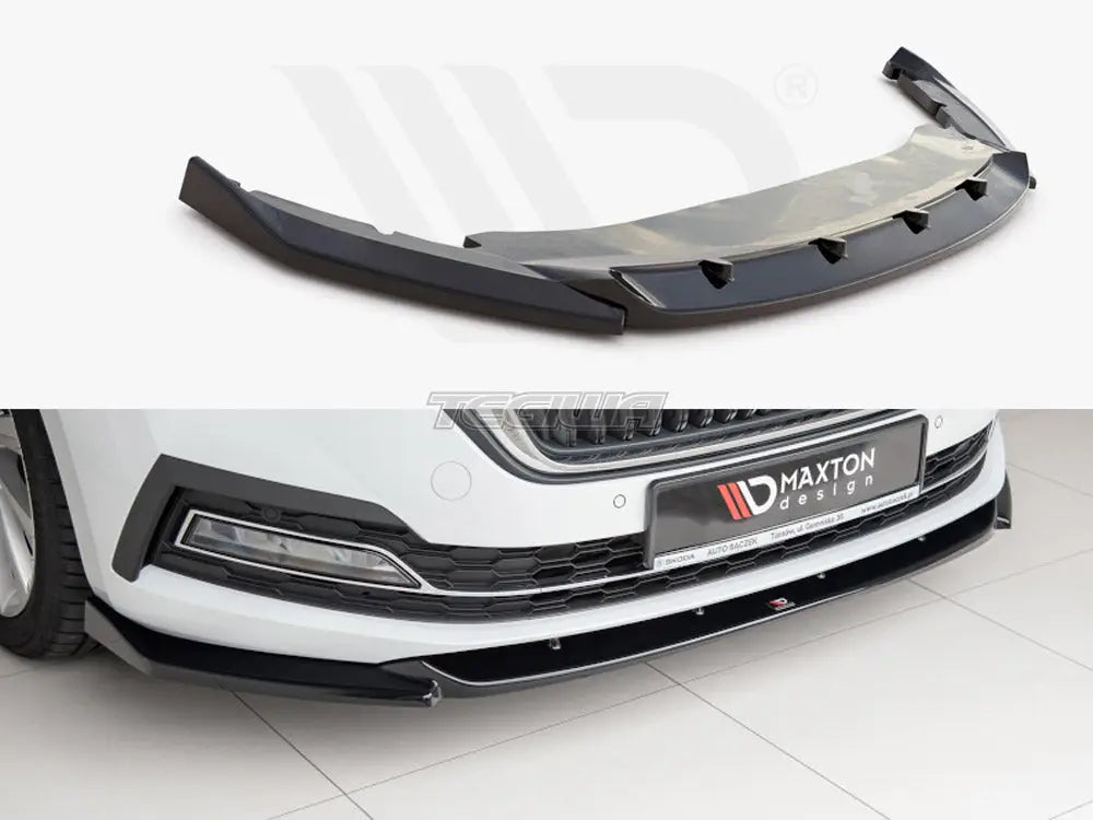 Maxton Design Front Splitter V1 Skoda Octavia MK4 2019-