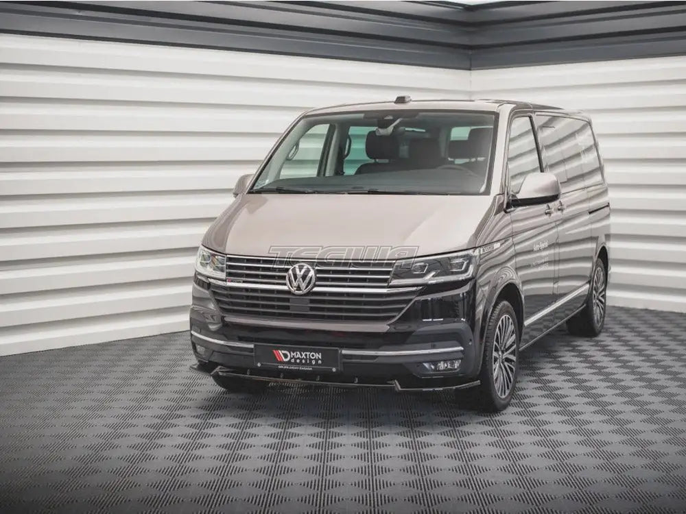 Maxton Design Front Splitter V1 Volkswagen T6 Facelift 2019-