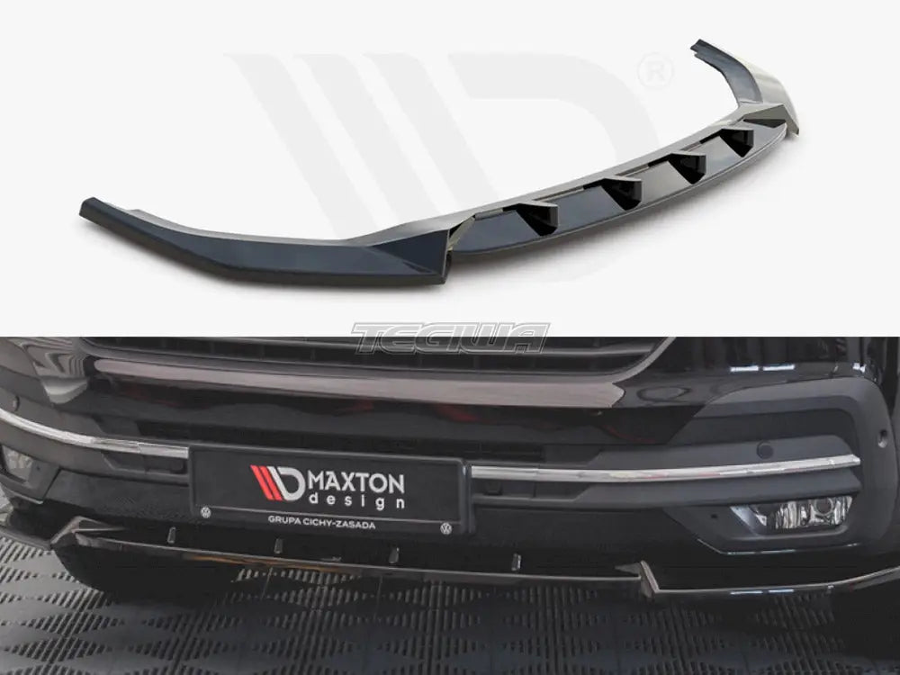 Maxton Design Front Splitter V1 Volkswagen T6 Facelift 2019-