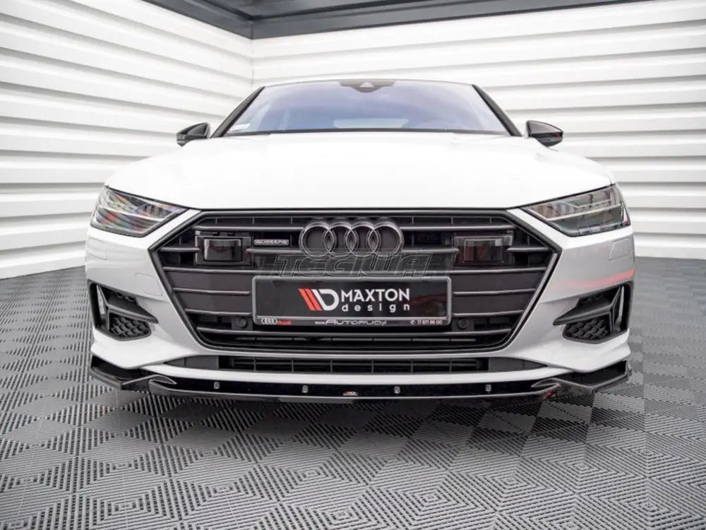 Maxton Design Front Splitter V2 Audi A7 C8 2018-