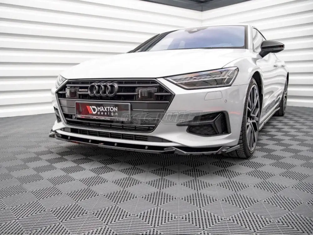 Maxton Design Front Splitter V2 Audi A7 C8 2018-