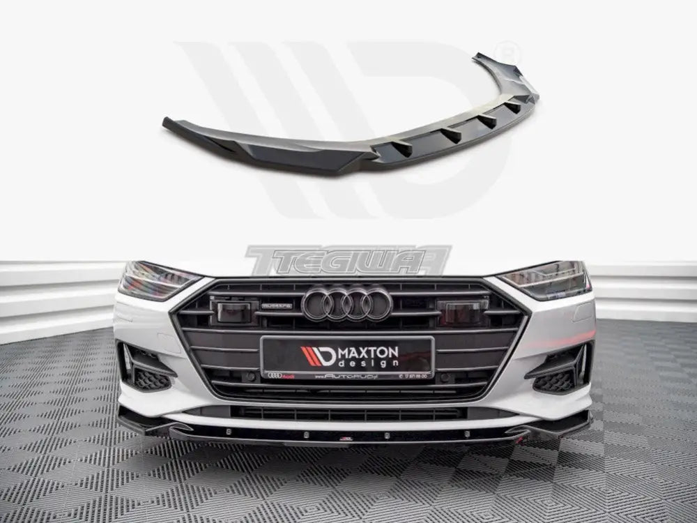 Maxton Design Front Splitter V2 Audi A7 C8 2018-