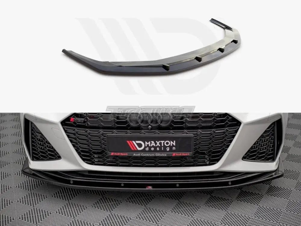 Maxton Design Front Splitter V2 Audi RS6 C8 RS7 C8 2019-