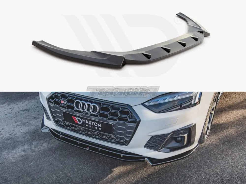 Maxton Design Front Splitter V2 Audi S5 A5 S-line F5 Facelift 2019-