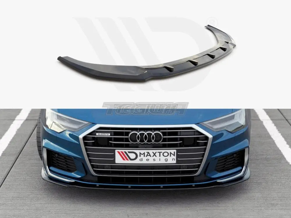 Maxton Design Front Splitter V2 Audi S6 A6 S-line C8 2019-