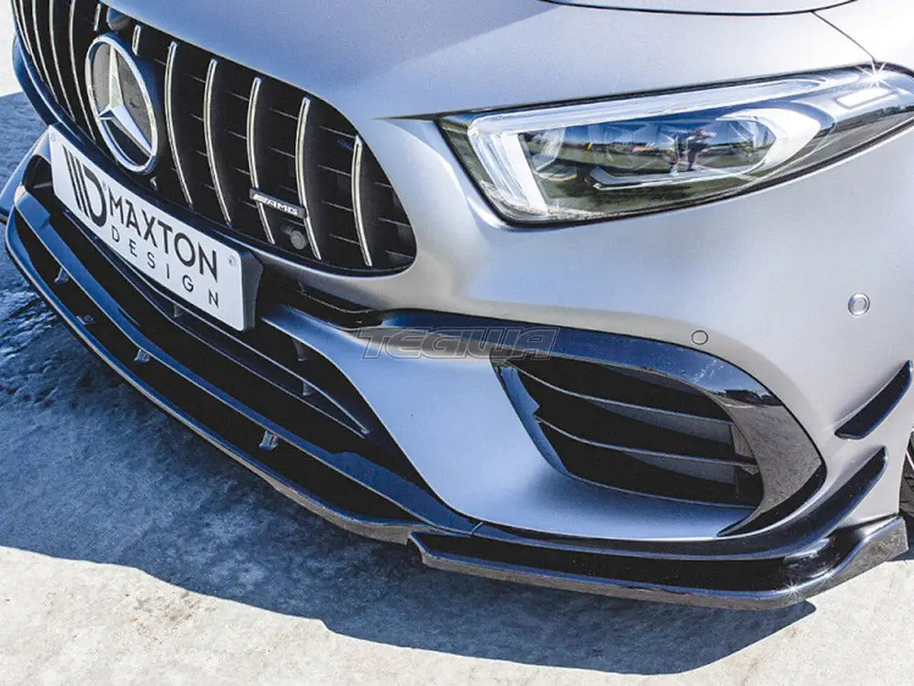 Maxton Design Front Splitter V2 Mercedes-amg A45 S W177 2019-