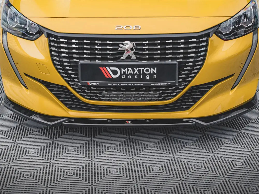 Maxton Design Front Splitter V2 Peugeot 208 MK2 2019-