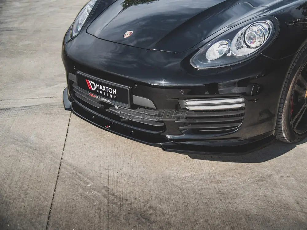 Maxton Design Front Splitter V2 Porsche Panamera Turbo 970 Facelift 13-16