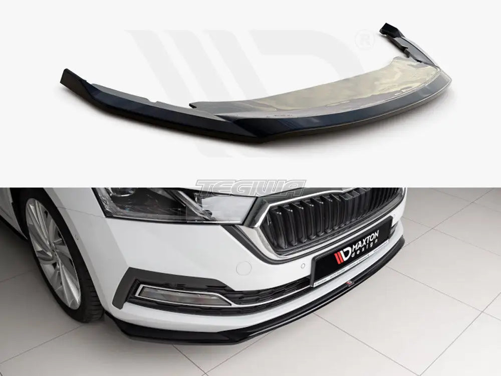 Maxton Design Front Splitter V2 Skoda Octavia MK4 2019-