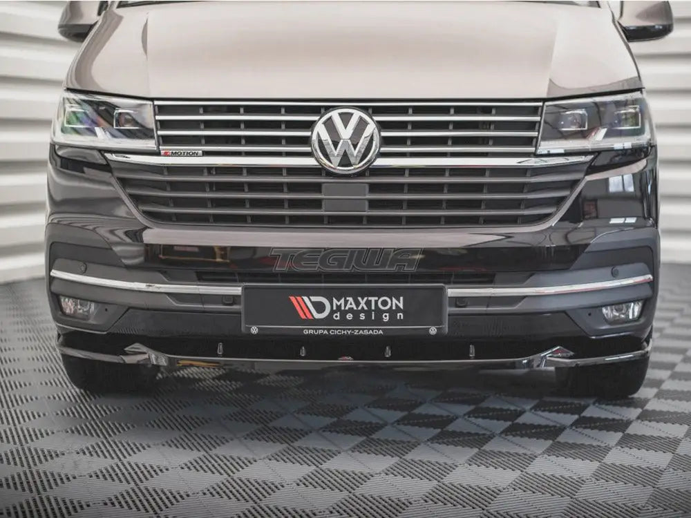 Maxton Design Front Splitter V2 Volkswagen T6 Facelift 2019-