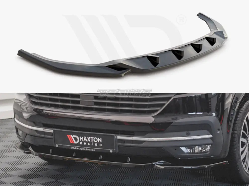 Maxton Design Front Splitter V2 Volkswagen T6 Facelift 2019-